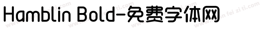 Hamblin Bold字体转换